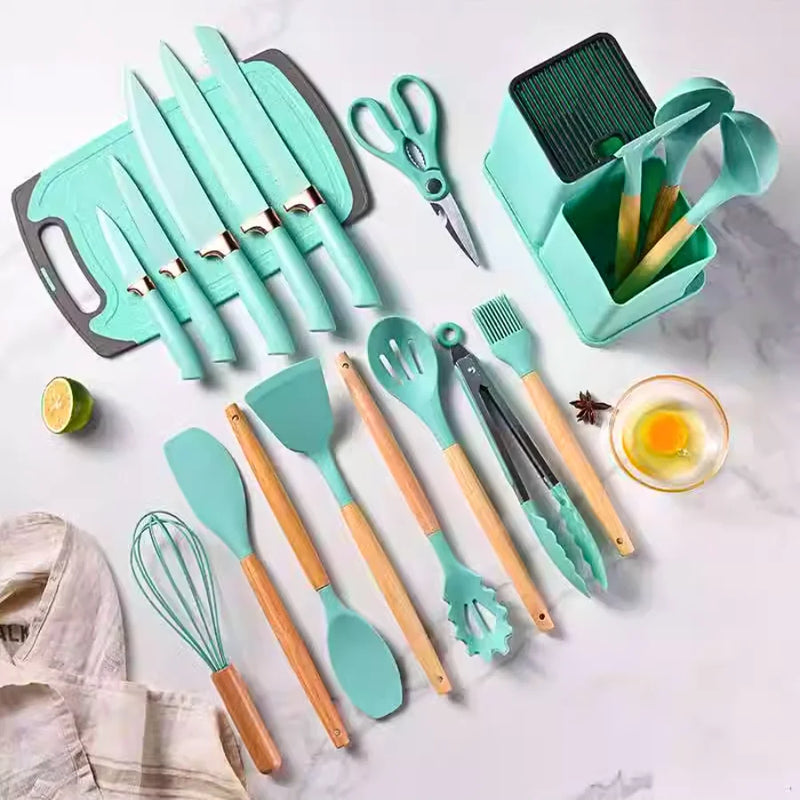 KIT de Cozinha - Conjunto com 19 peças