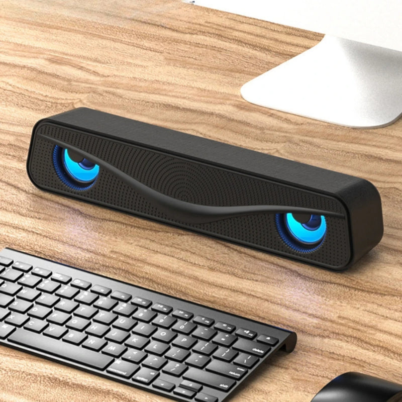 Soundbar com Subwoofer e LED RGB para PC, TV, Computador e Notebook